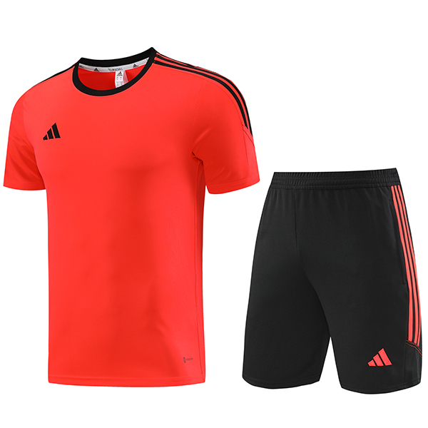 Adas casual training jersey sportswear uniform men's orange soccer kit football short sleeve sports top shirt 2023-2024